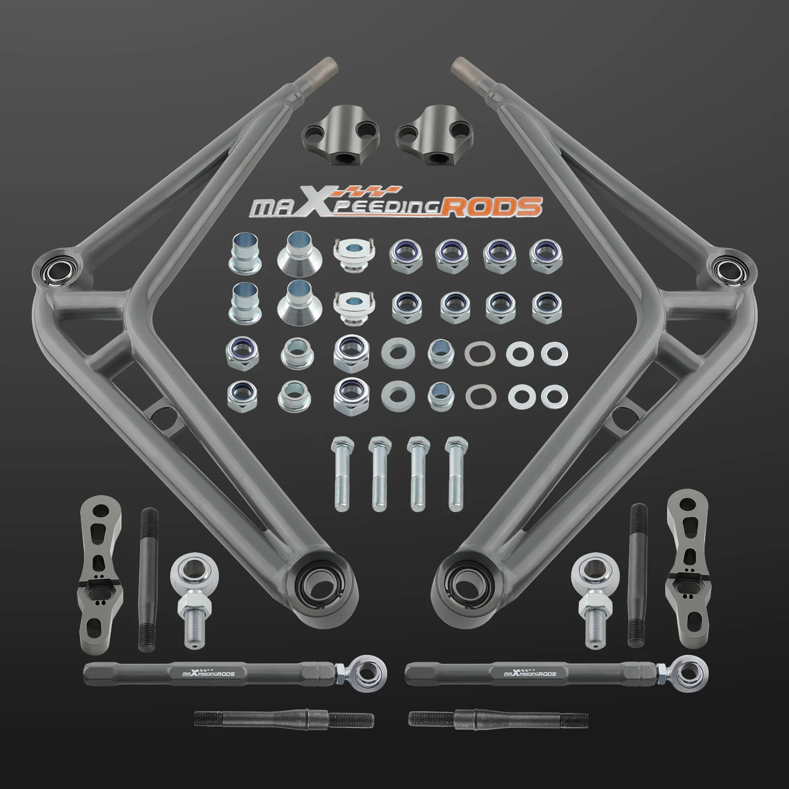 Front Steering Drift Lower Control Arms Wide Angle Kit for BMW E46 Adjustable Rose Joint Lower Control Arm Bushings Brand New Sway Bar Link