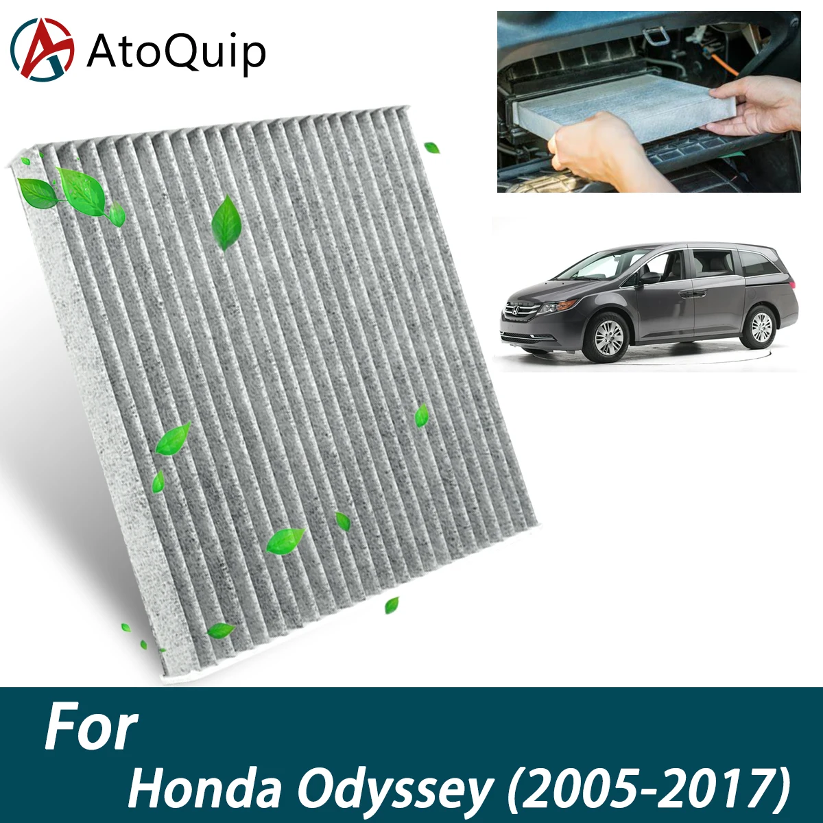 Car Cabin Air Filter for Honda Odyssey 2005-2017 Auto Filters Carbon Fiber P3875WS 80219-SHJ-A01 80292-SDA-407 80292-SDA-A01