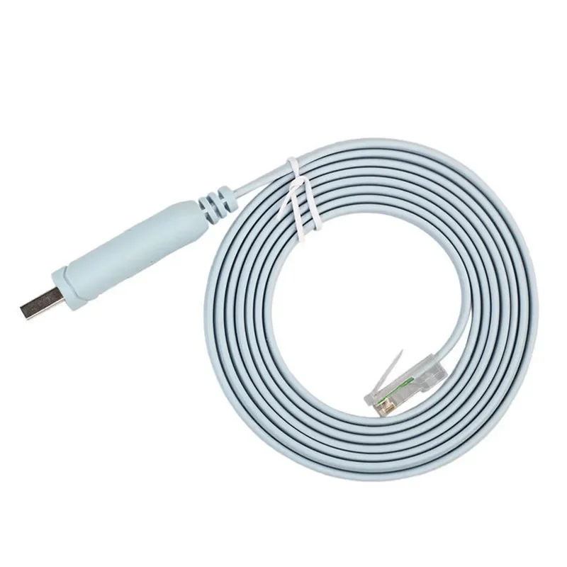 USB Console Cable RJ45 Ethernet Adapter Cable Convert USB to RJ45 Network Cable for Laptop Console Network Adapter