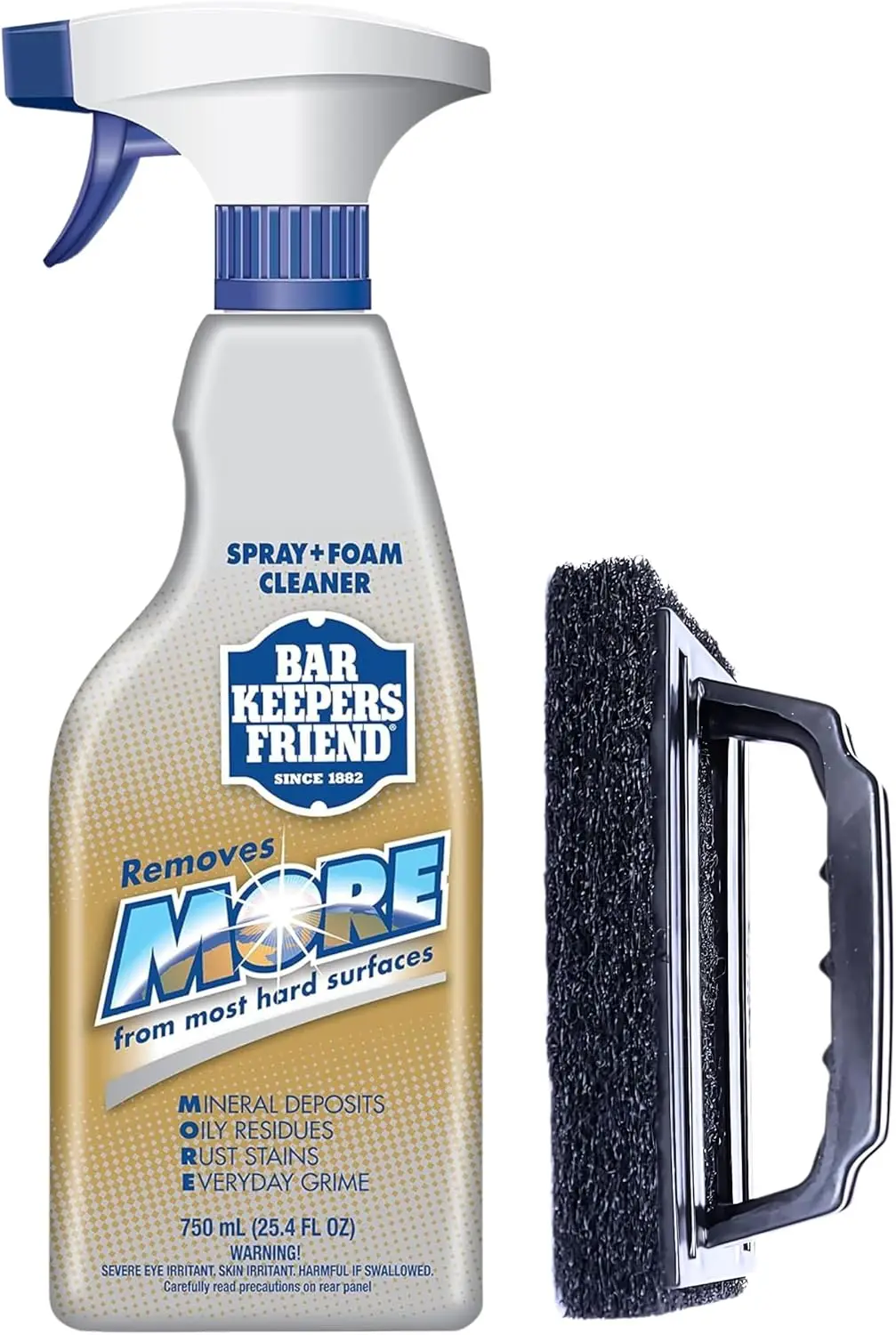 

Daily Shower Spray Kit with 2 Items, Hard Water Spray Foam Cleaner with Glass Stain Remover Scrub