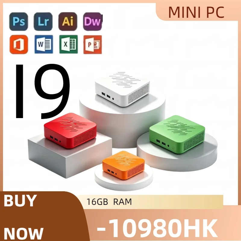 Mini PC Core I9 10980HK 16GB  RAM 1TB 2TB Large SSD High Definition 4K HD Game Office Desktop Device