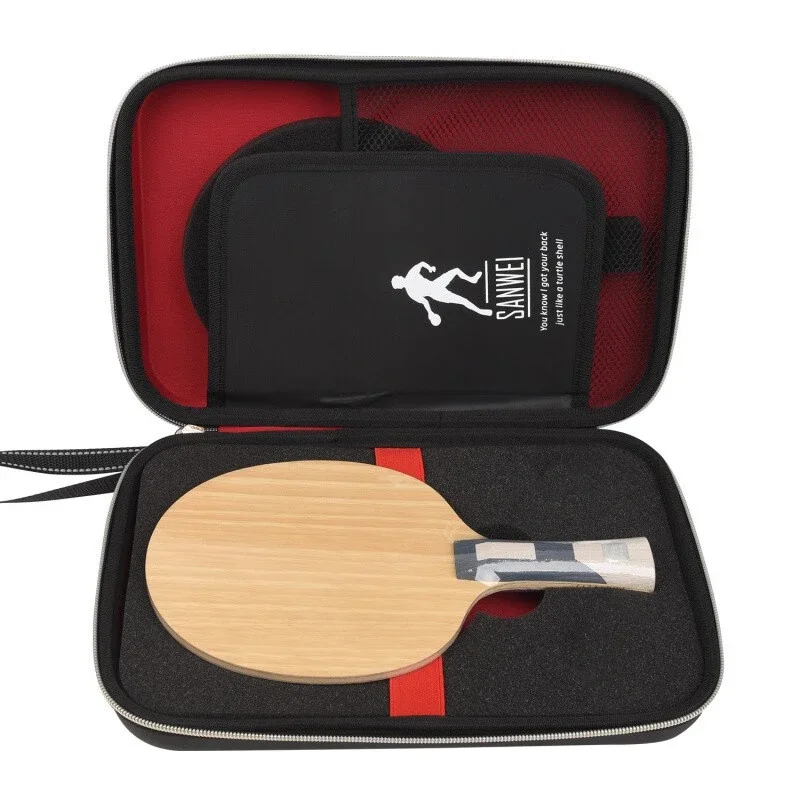 Sanwei Super 75 PBO-Carbon Table Tennis Blade Fast Attack Offensive++ Zylon Carbon Fiber ZLC Ping Pong Racket Paddle With Case