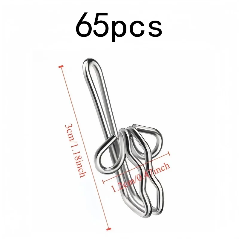 Butterfly Shaped Curtain Hooks 65 pcs, Sturdy, Decorative, for Curtains, Door and Shower Curtains, Easy Install