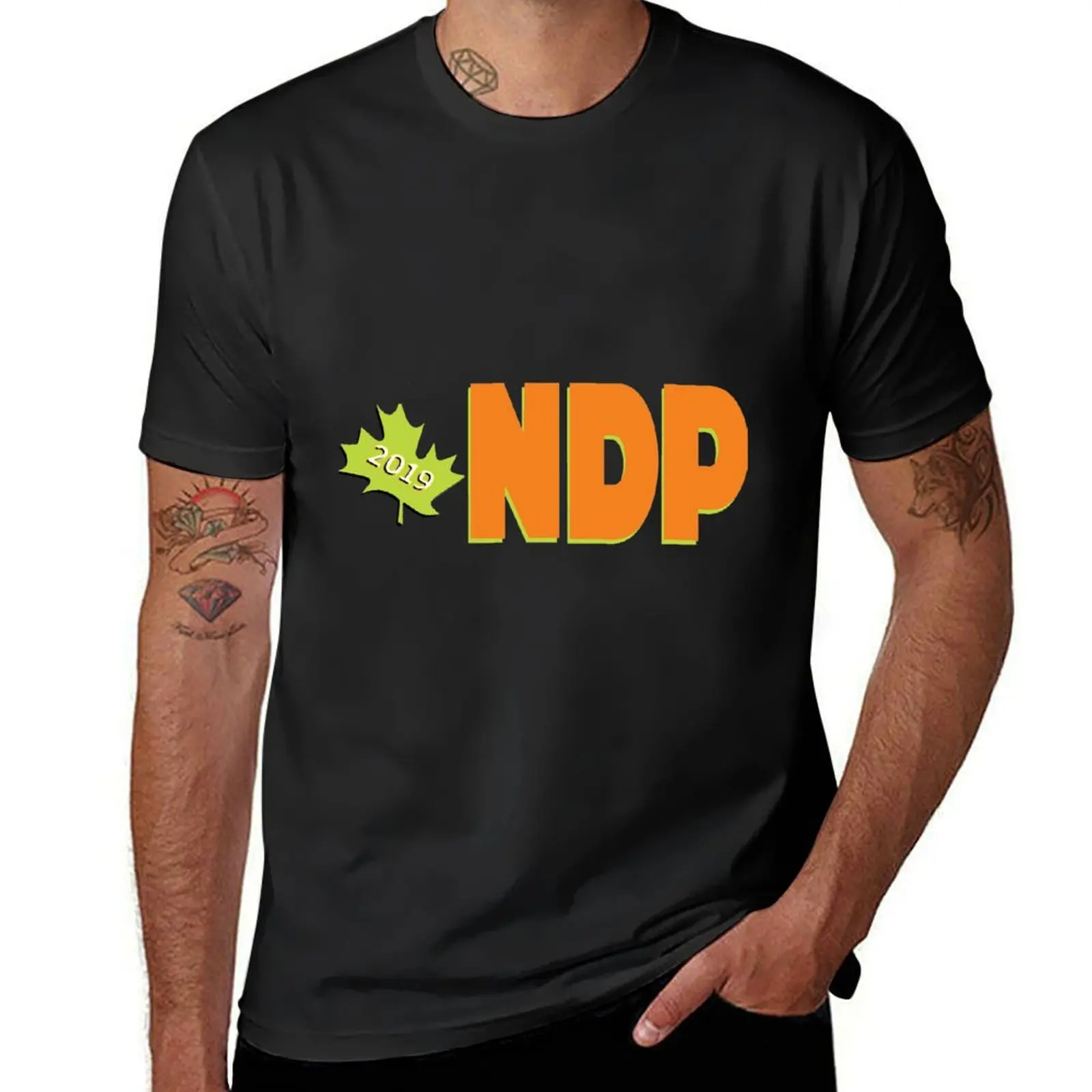 

NDP Logo for 2019 T-Shirt funnys boys whites mens plain t shirts