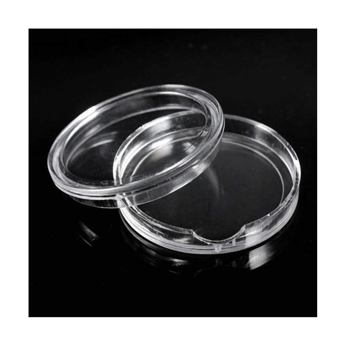 

200Pc/Set 45Mm Clear Round Plastic Coin Protector Container Money Storage Box Money Pence Holder Case Collectibles