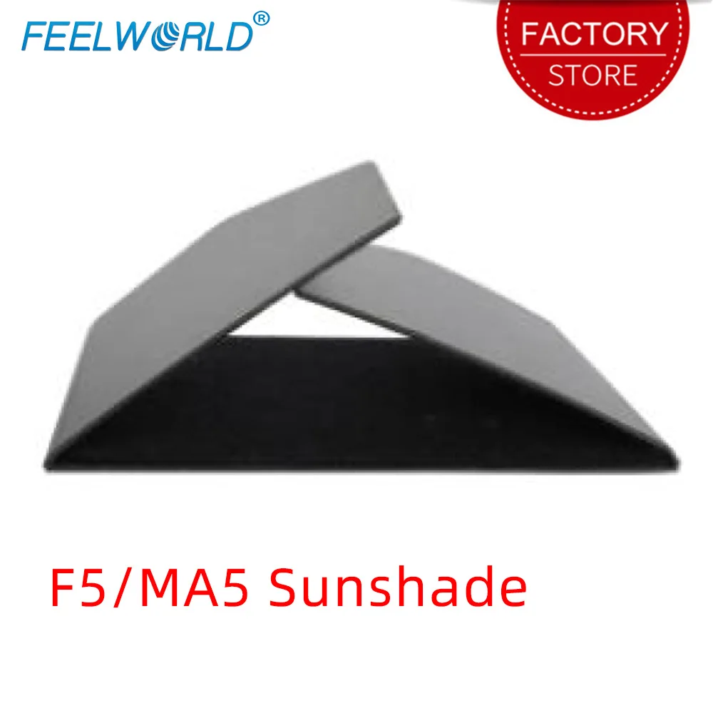 Feelworld Sunshade Sun Hood Portable Light Weight Flexible Installation for F5 MA5 5 Inch On Camera DSLR Field Monitor