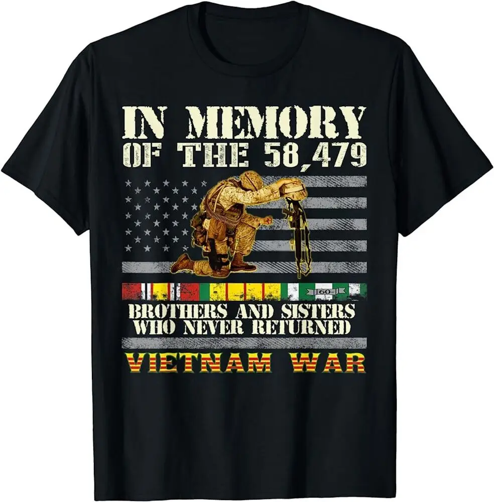 Vietnam War Veterans US Memorial Day In The Memory Of 58479 T-Shirtfor Men Clothing Women Short Sleeve Tees Y2K Tops