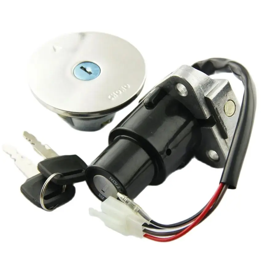 Motorcycle Fuel Gas Tank Cap Cover Lock Set For Yamaha FZR 250 400 600 FZR250 1987-1988 FZR400 1988-1990 FZR600 1989-1993 Moto