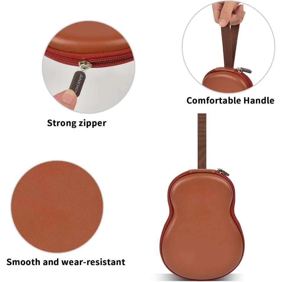 حافظة حامل اختيار الجيتار ANKHOH متوافقة مع حاجز لـ Acoustic ChromaCast D'Addario JIM DUNLOP Bolopick UNLP MUSICAL INSTRU