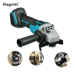 Magnitt 100/125mm Brushless Electric Angle Grinder DIY Cutting Machine Polisher Household Power Tools for Makita 18V Battery