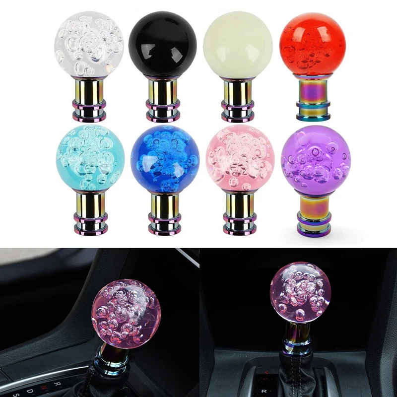 

Universal Fit Car Manual Shift Knob Acrylic Gear Shifter Head Shift Knob Stick Crystal Transparent Bubble Gear Shift Knob