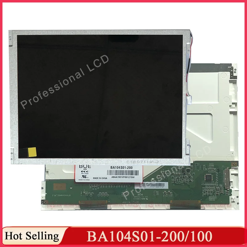 Original 10.4 Inch BA104S01-200 BA104S01-100 BA104S01-300 TM104SDH01 TS104SAALC01-00 TM104SCH02 Industrial LCD Display Screen