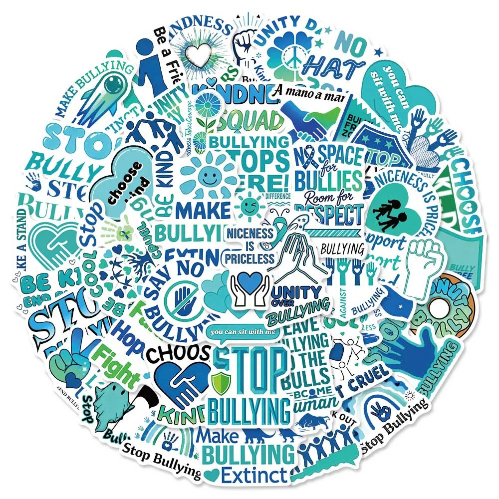 

50PCS Cartoon Anti-Bullying Day Graffiti Stickers Creative Decorative Motorcycle Scooter Scrapbook Wardrobe DIY Stickers