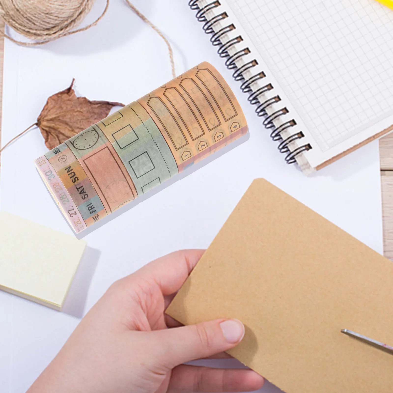 

DIY Calendar Making Tapes Writable Paper Planner Stickers for Gifts and Creative Projects Month Calendar Tape