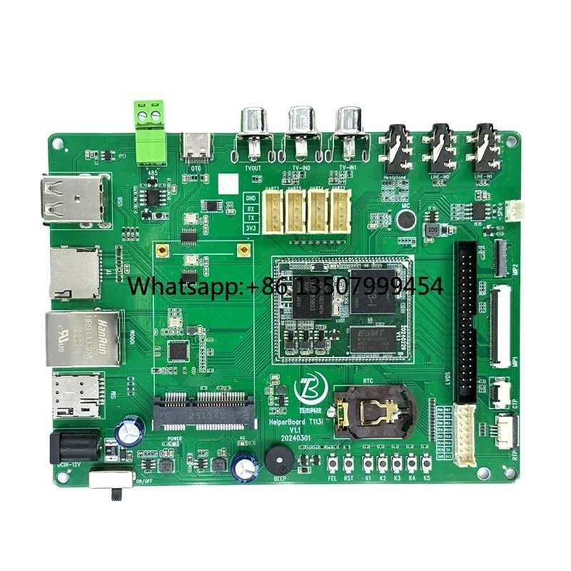 Helper T113-i Development Board 128M RAM 100% Tested Used for Automation Control Supports Linux Decoding Handheld Projects Open