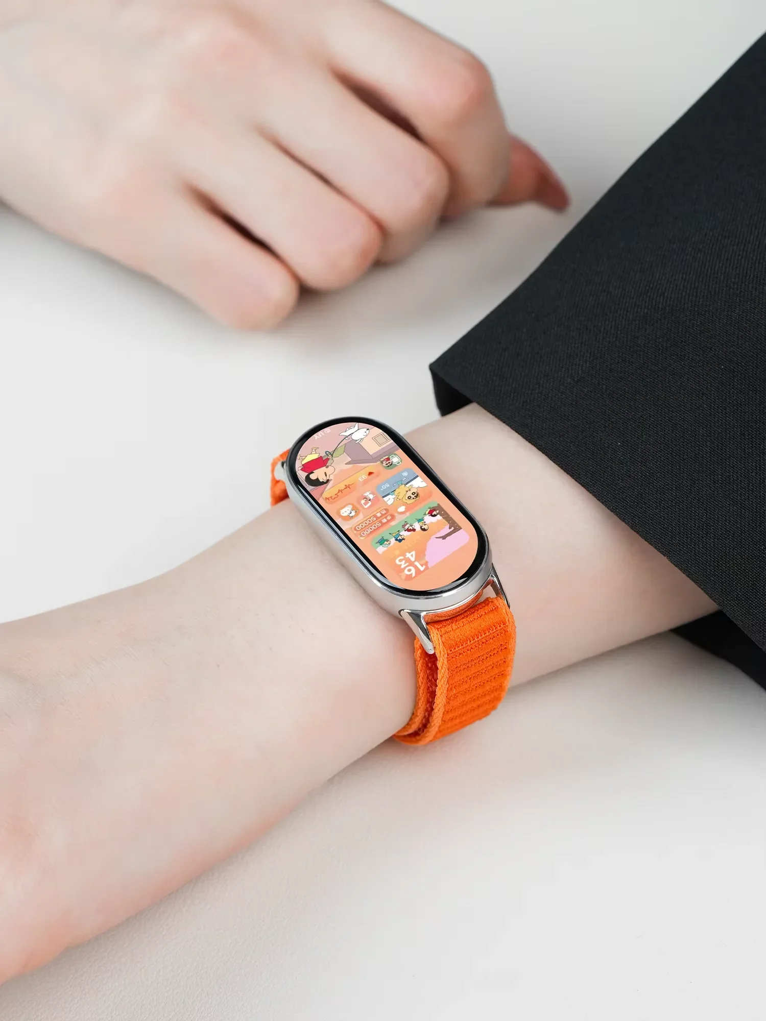 Nylon Geflochtenes Schlaufenarmband für Xiaomi Mi Band 10/9/8 Smartwatch Austauschbares Metallverschluss-Armband für Xiaomi Mi Band 10 – Detail 5