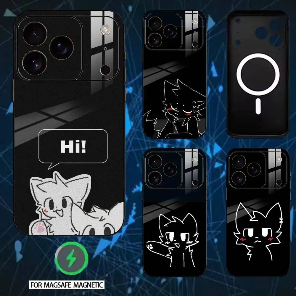 

Cute B-Boykisser-S Cat Phone Case For iPhone 17/16/15/14/13/12/Plus/Pro/Max for Magnetic Wireless Charging