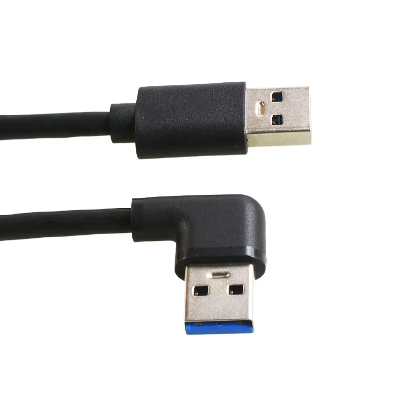 

USB 3.0 Right Angle Cable 90° Male Connector for External HDD/DVR/PC/PS4/Car 0.3-1.5m Left/Right/Up/Down Bend