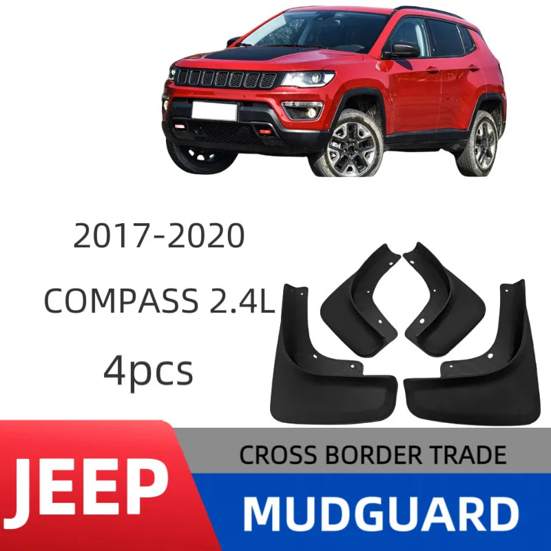 

Mudguards For 2017-2020 Jeep Compass 2.4L Mud Flaps Mudflap Front Rear Fender Anti-splash Mudguards Guard Splash Car Accessories