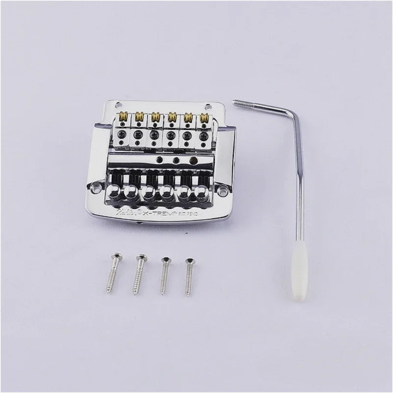 Kahler Tremolo-systeem voor elektrische gitaar Double Rocking Pulling String Plate/Tremolo-gitaarbrug, zwart, chroom, met snaarslot