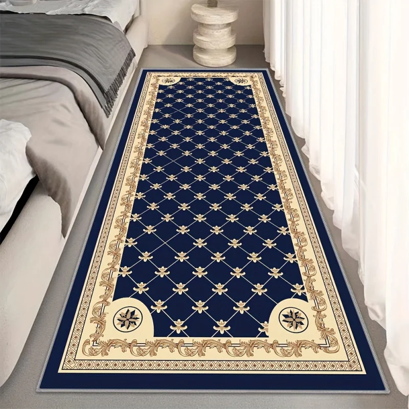 

VIKAMA European Palace-Style Carpet: Stain-Resistant and Non-Slip Hallway and Corridor Mat, Bedroom Bedside Rug, Home Decor