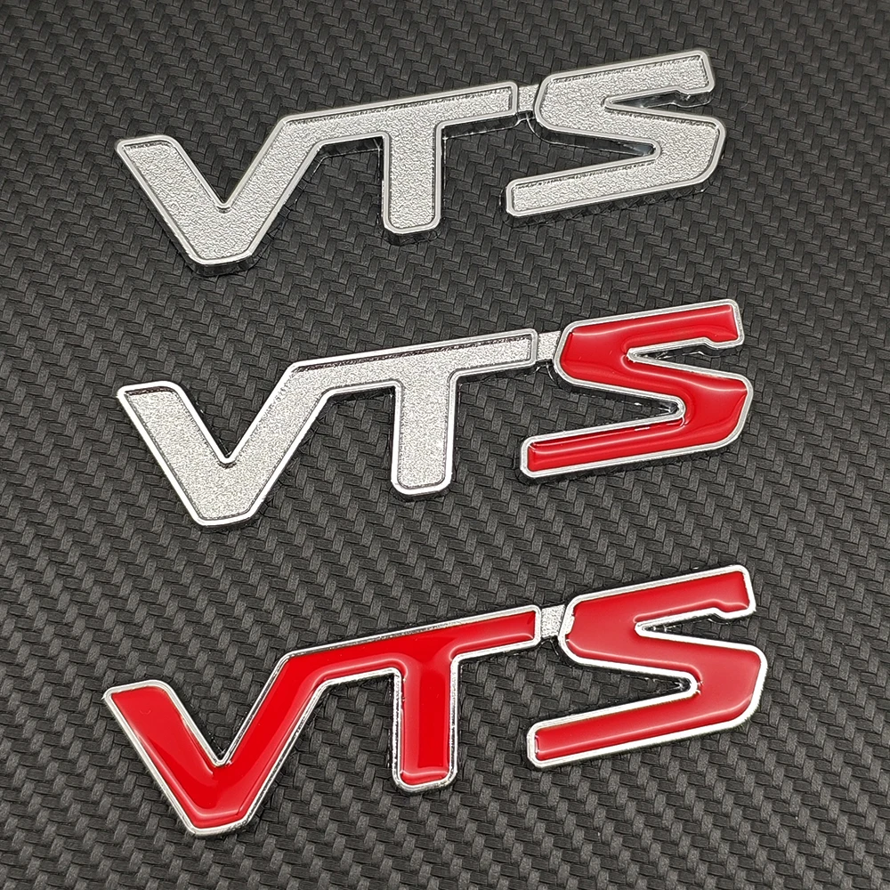 Insignia con emblema de logotipo VTS de Metal 3D, calcomanía para maletero trasero, pegatina para guardabarros para Citroen C2 C4 C5 c-Qurate Seadoo Saxo Xsara, accesorios para coche