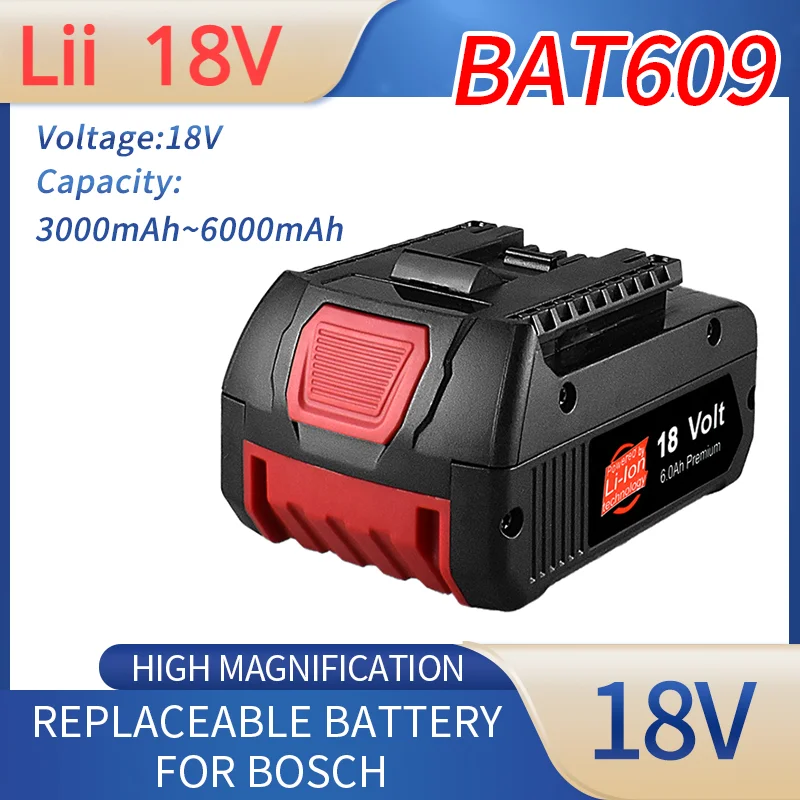 Lii18V  4.0Ah Lithium-Ion Battery Pack for  A for Bosch  MAX Cordless Power Tool Drills,