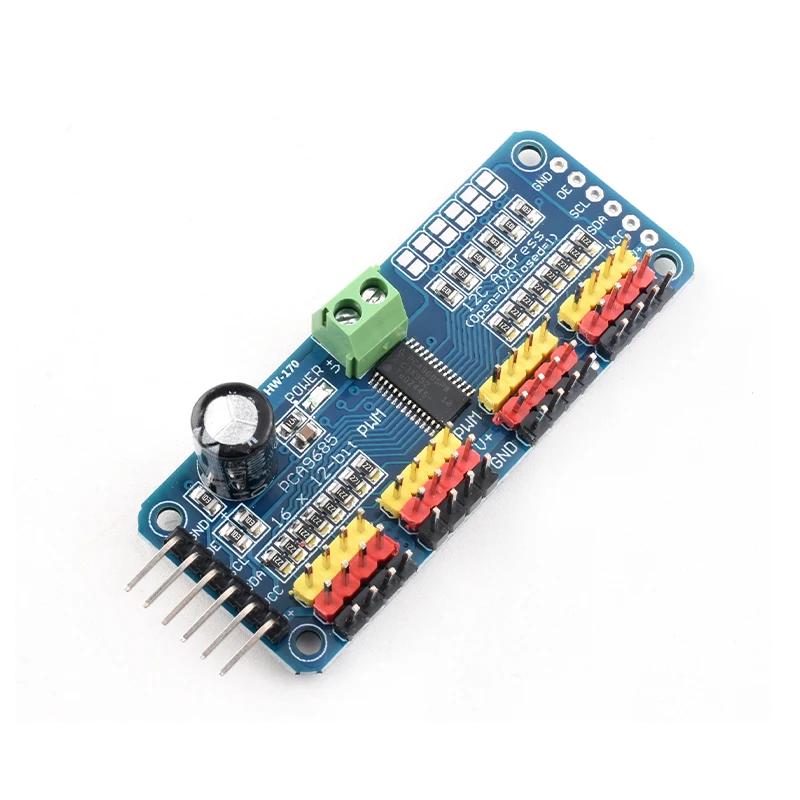 PCA9685PW 16 canales 12 bits PWM/Servo Driver-I2C interfaz PCA9685 módulo Raspberry pi escudo módulo servo escudo