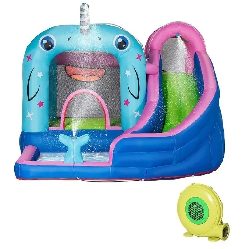 Commercial High Quality Inflatable Bouncy Castle Kids Bounce House with Slide Wholesale Indoor Playground Park Games