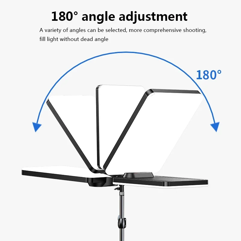 Painel de luz LED regulável com controle remoto, iluminação profissional, estúdio fotográfico, fotografia ao vivo, lâmpada de preenchimento, 45W