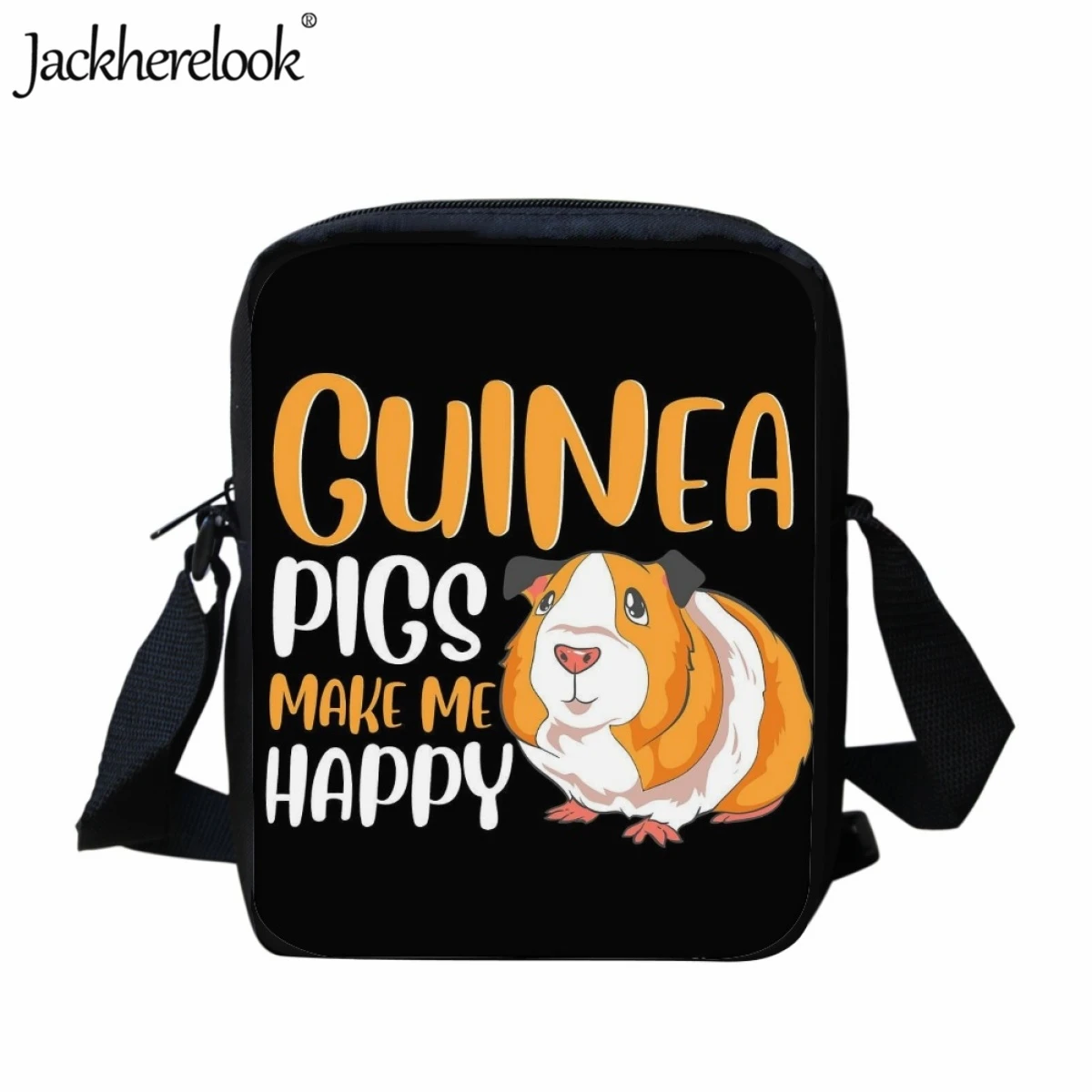 

Jackherelook Kawaii Guinea Pig Small School Bag for Kids Cartoon Crossbody Bag Boys Girls Cute Fashion Casual Travel Shoulderbag