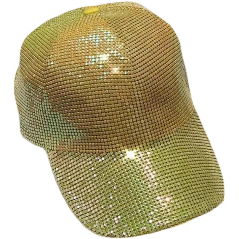 Super flash rhinestone baseball cap blingbling empty top hat spring and summer luxury women\'s hat fashion baseball cap кепка му