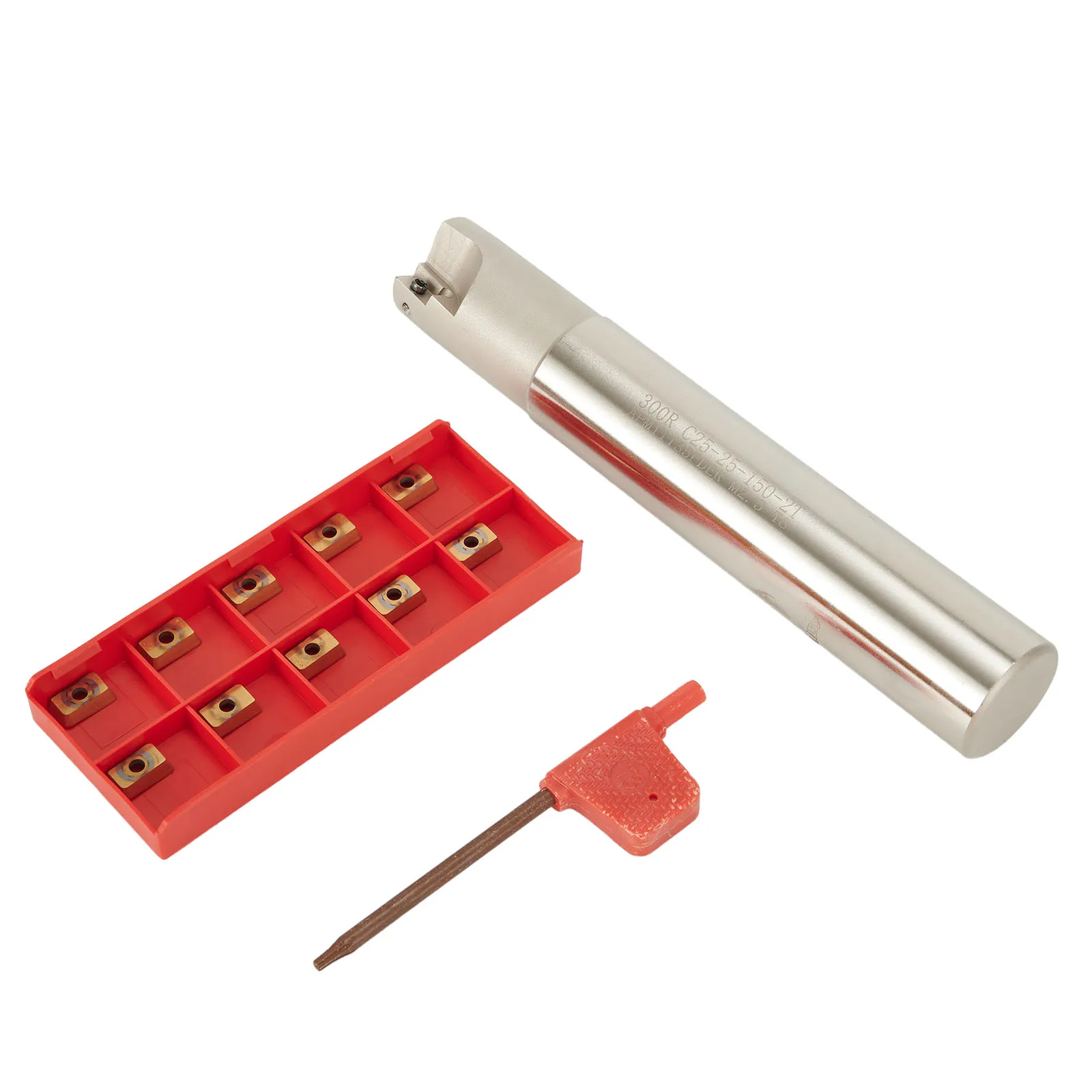 300R C25-25-200-3F Tool Holder with APMT1135PDER Inserts for Semi Finish and Finish Machining of Steel and Cast Iron