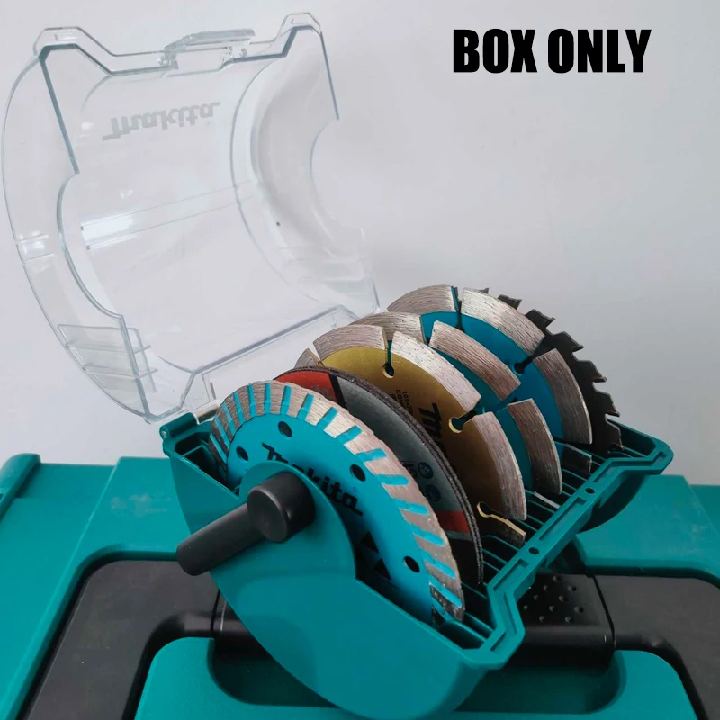 Makita D-63862 Grinding Blade Box Angle Grinde Saw Blade Storage Case Cutting Disc Portable Plastic Blade Boxes