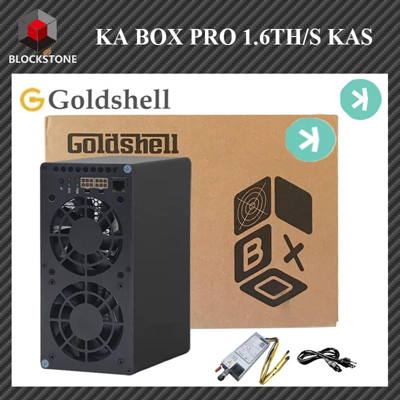 Goldshell KA BOX Pro 1.6Th/s Kaspa Miner 600W With PSU Crypto KAS Mining Kaspa Box Asic Miner Goldshell KAS Miner KABox Pro