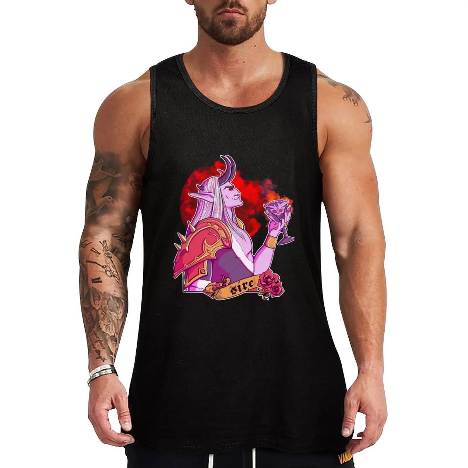Camiseta sin mangas The Sire, camiseta básica, suave, transpirable, informal, para uso diario