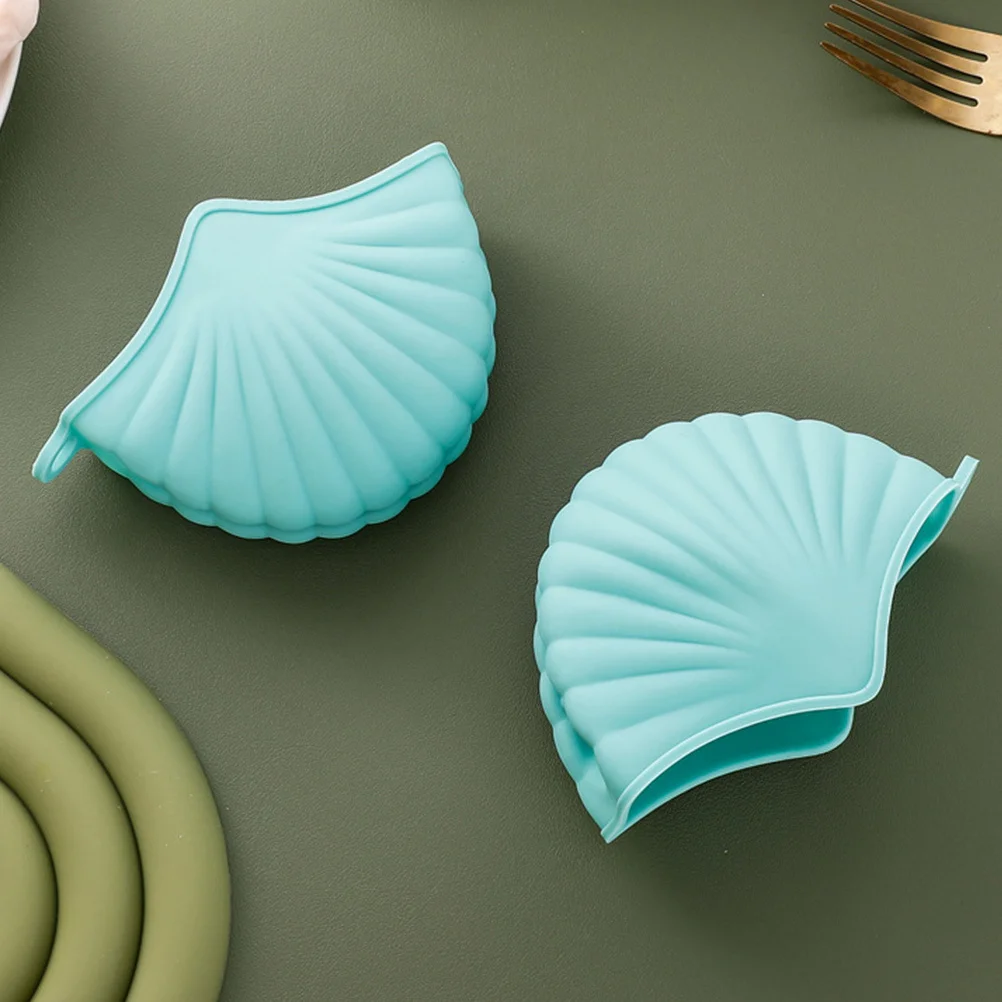 

2Pcs Heat Resistant Silicone Oven Gloves Non Slip Kitchen Mitts Heat Insulated Anti Scalding Pinch Cooking Gloves