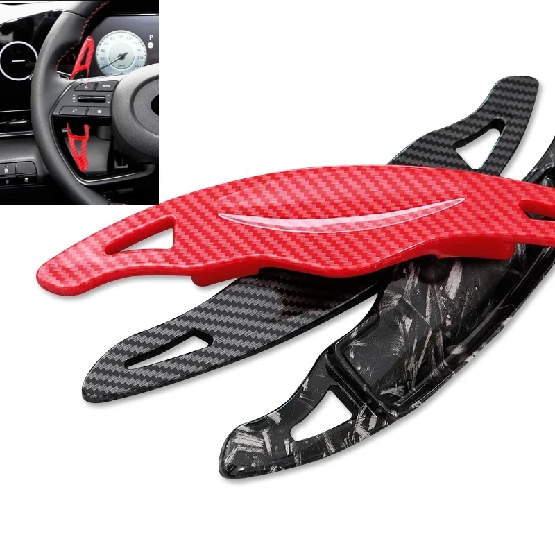 

For Hyundai Sonata Elantra 2021-2023 Tucson Genesis G70 Car Steering Wheel Shift Paddle Shifter Extension ABS Shift Paddle
