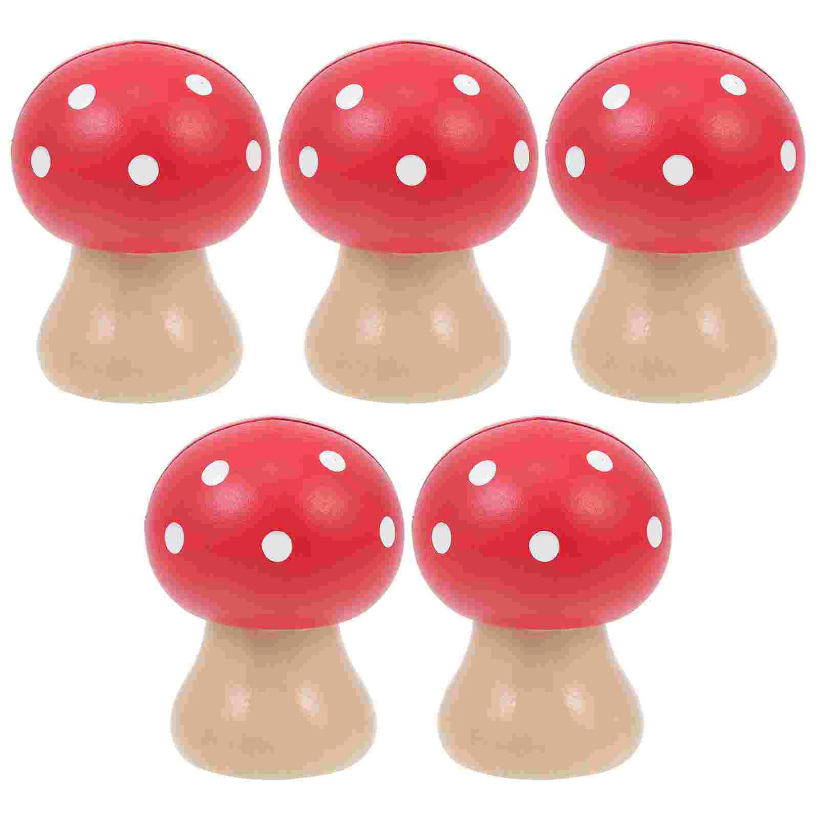 

5 Pcs Mushroom Card Holder Photo Clip Shaped Display Office Adorn Message Clamp Memo Stand Business Cards Digital Signage