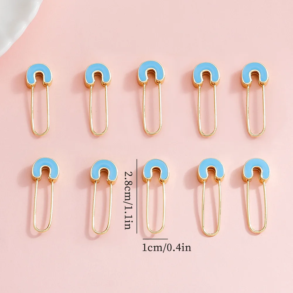 Ciondolo creativo con graffetta gocciolante di olio, accessorio perno in lega, orecchini fai-da-te, ciondolo gioielli portachiavi