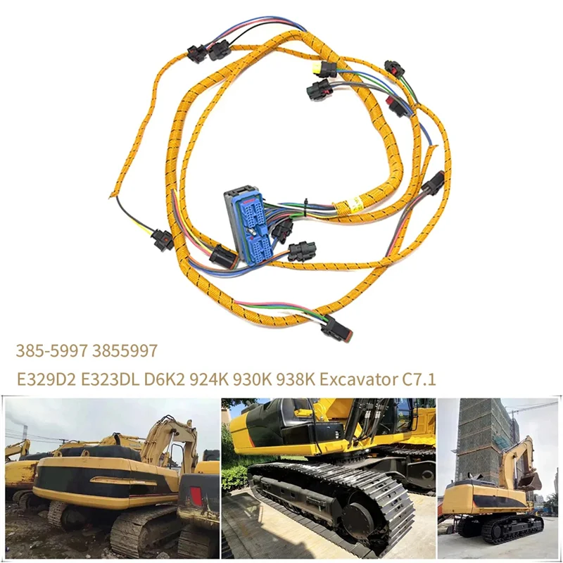 

A36T-Engine Wiring Harness 385-5997 3855997 For Caterpillar E329D2 E323DL D6K2 924K 930K 938K Excavator C7.1 Engine Replacement