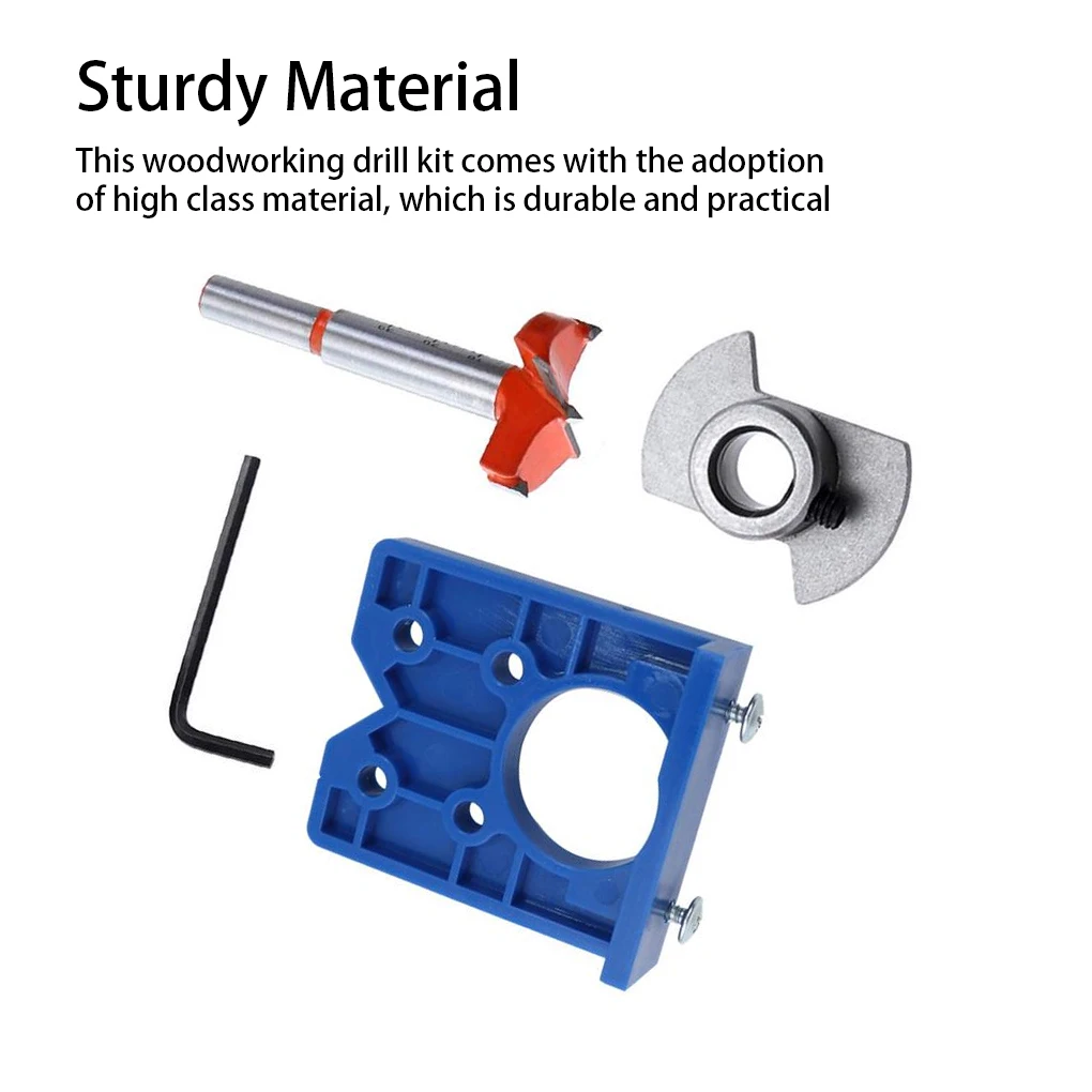 

Hinge Drill Hole Guide Tool Locator Set Accurate Cabinet Table Furniture Holes Positioner Woodworking Accessory