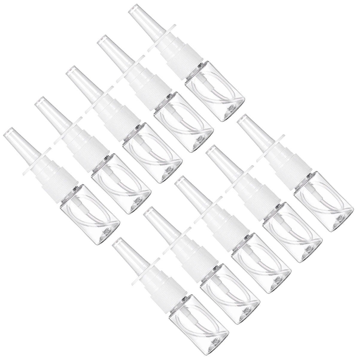 

10Pcs 10Ml Spray Bottle for Nasal Care Small Portable Container Reusable Plastic Mist Dispenser for Personal Use