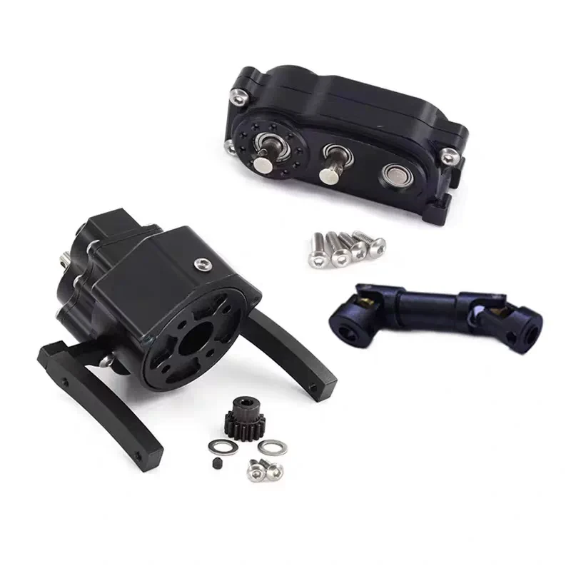 for RC Car Front Motor Transmission Prefixal Gearbox Transfer Case for 1/10 Crawler Axial SCX10 & II Upgrade Parts