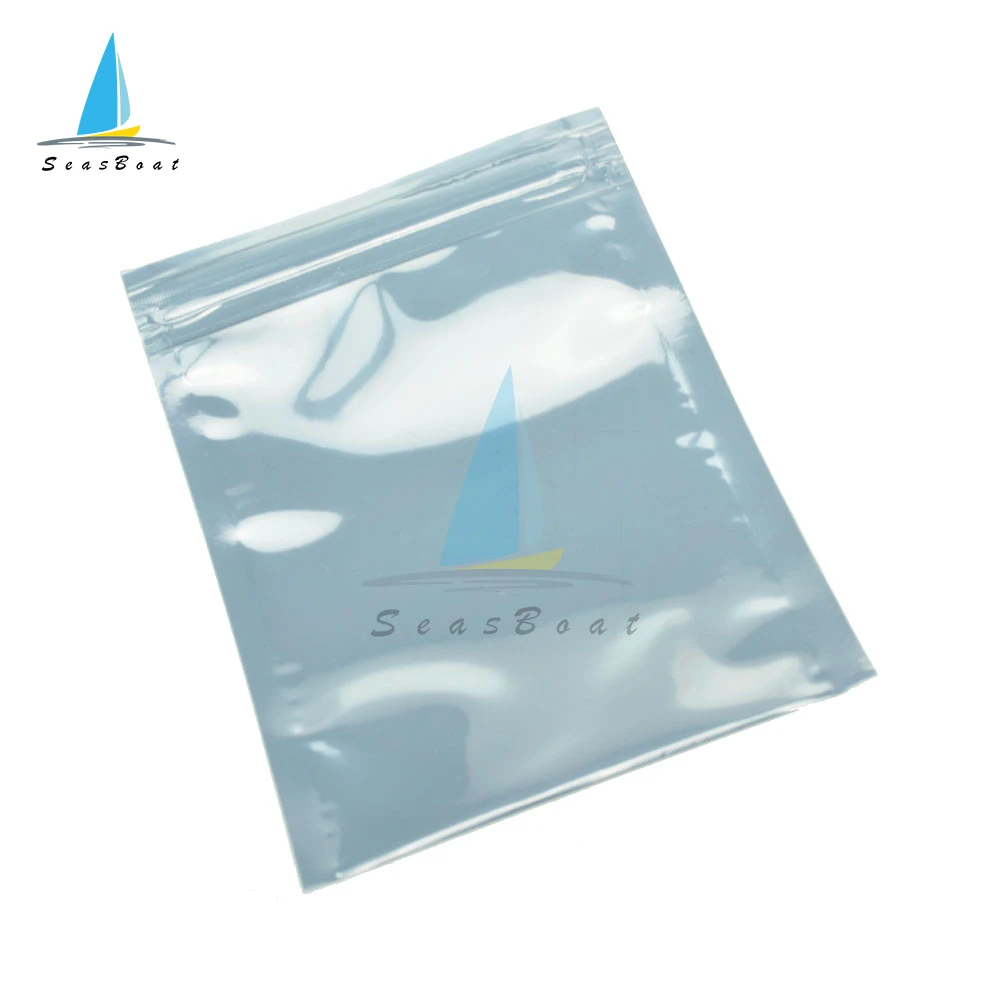 50pcs Anti Static Shielding Zip Lock Bag Resealable ESD Anti-static Instrument Chip Electronic Accessories Battery USB Pouches