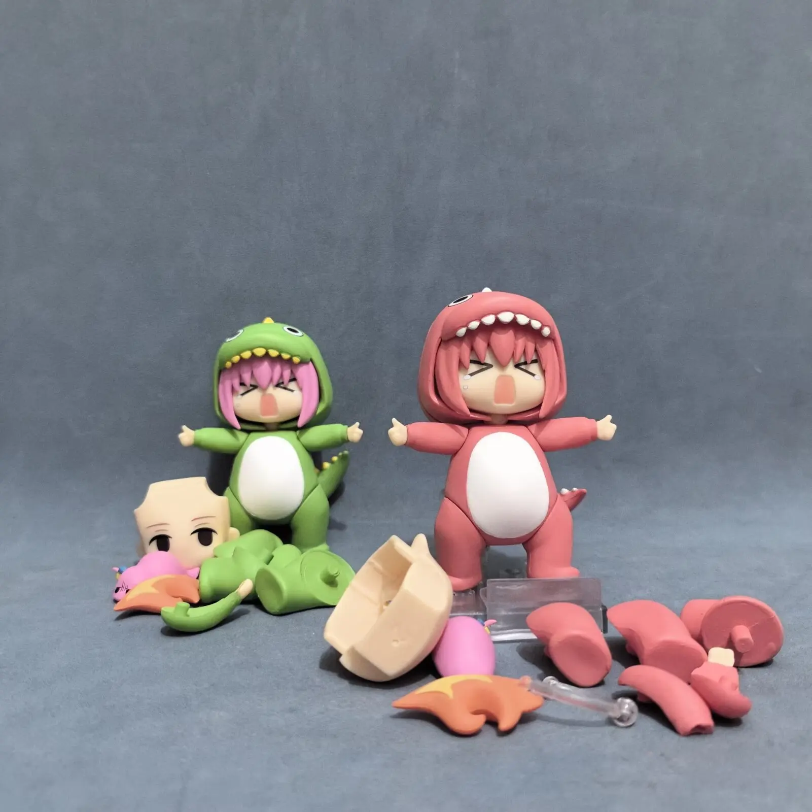 Anime Lonely Rock Dinosaur Pochy 2369# Pink Green PVC Action Figure Collection Statue Model Toy 10cm