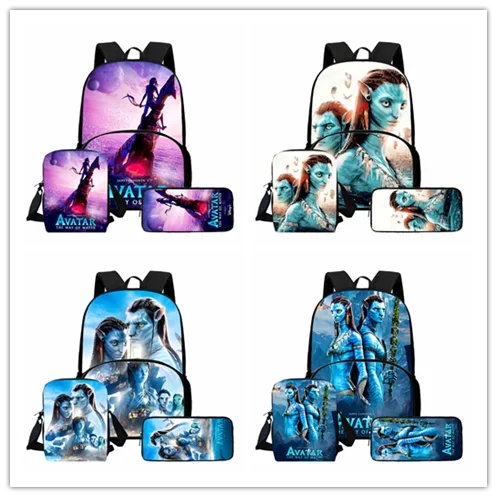 

Детский школьный рюкзак с рисунком Диснея «Аватар: огонь и пепел» с передним карманом, сумки на плечо, сумки-карандаши для детей, детские школьные сумки
