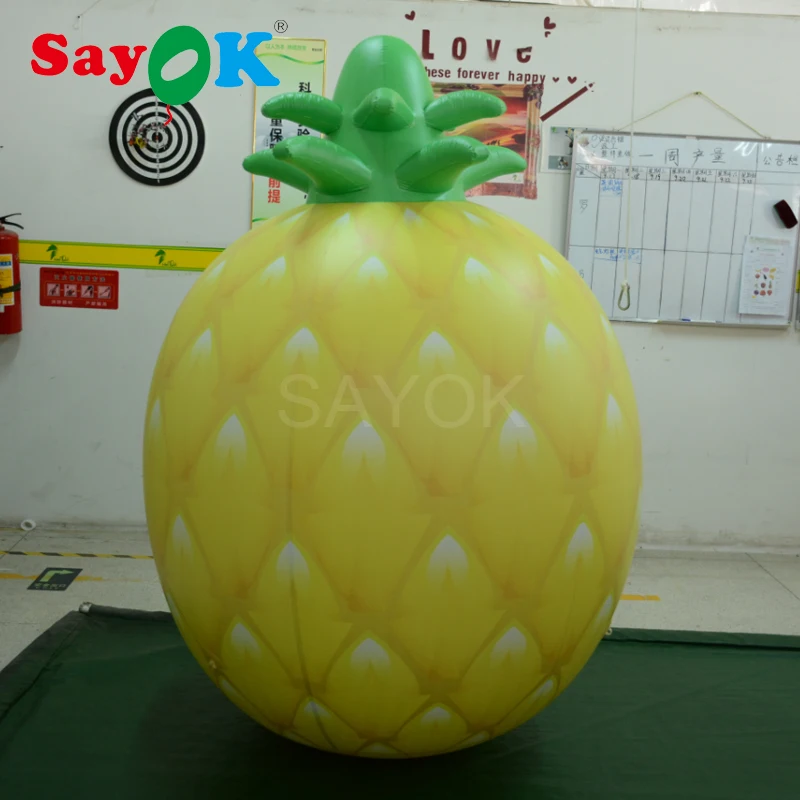 1.5mh Pvc Inflatable Pineapple Fruit Inflatable Hanging Balloons For Advertising/event/show/exhibition/promotion