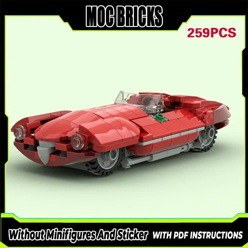 Modelo de Coche de Carreras, Bloques de Construcción MOC, C52 Disco Volante Spider, Tecnología Modular, Regalos, Juguete de Ensamblaje para Niños