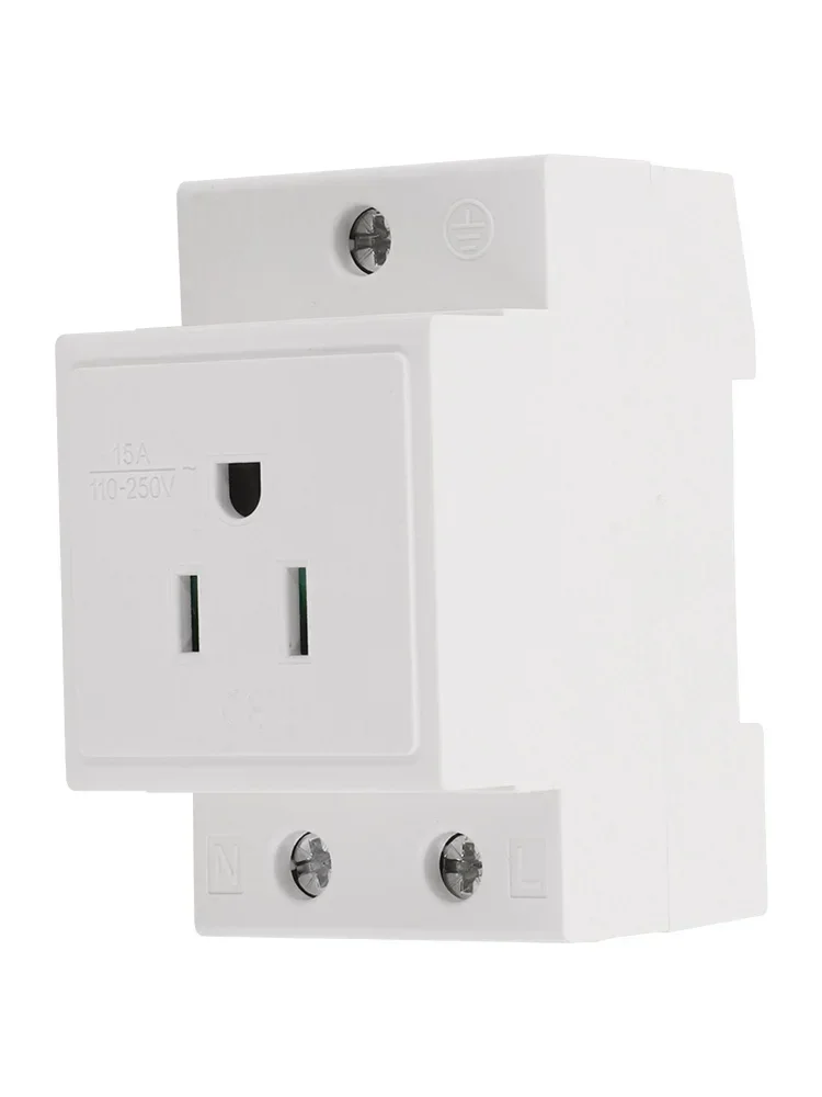 Socket DIN Rail Socket Built In Protective Contact Earthing Contact Outlet For Distribution Panel Modular Socket Power Socket